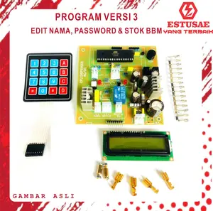 ESTUSAE CPU AC DC V3 POM MINI PERTAMINI TANPA RELAY KEYPAD LCD 1602 EDIT NAMA PASSWORD STOK BBM AKURASI TAKARAN AKURAT