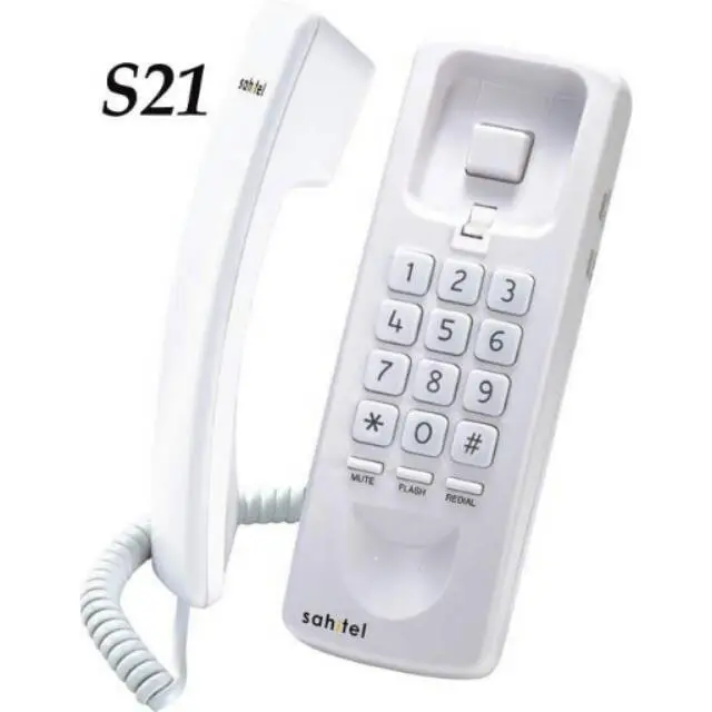 Telepon Kabel Sahitel S21 / Pesawat Telepon Sahitel S-21 Putih Hitam