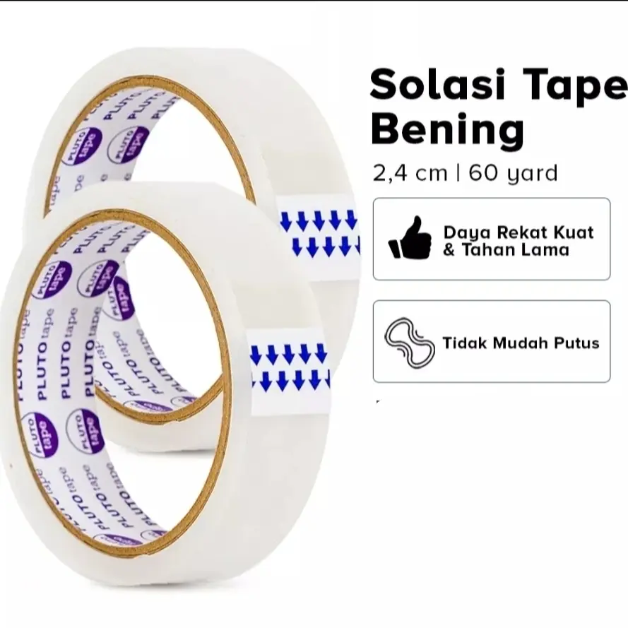 Lakban Bening 24 MM x 60 Yard