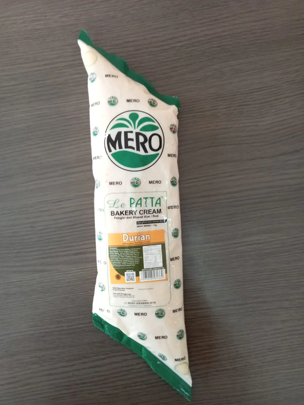 Mero Le Patta Butter Durian 1kg filling isian roti kue