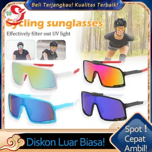 Kacamata Pelindung Bersepeda Hitam Anti-Glare dengan Perlindungan UV400 - Sport