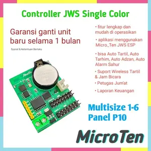 [ Microten ] Controller Jws Single Color 1-6 Panel P10 Terbaru
