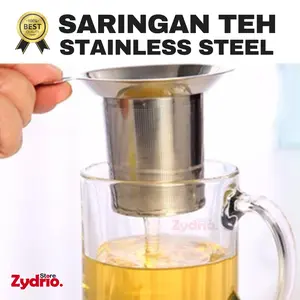 Saringan Teh Stainless Steel Portable Strainer Tea Reusable