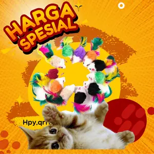 Tikus bulu mainan hewan kucing anjing