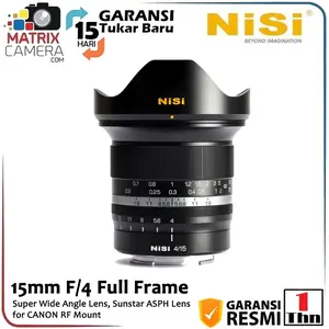 NiSi 15mm F4 Lensa Full Frame Super Wide Angle Lens for CANON RF Mount