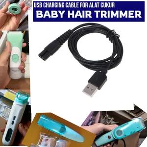 Kabel Adapter Charger Usb Baby Safe Hair Trimmer Alat Cukur Pupa Toir