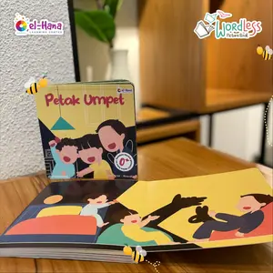 Buku bayi anak edukasi high contrast | petak umpet | wordless | kado
