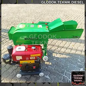 MESIN PENCACAH RUMPUT RANTING MAHKOTA MCC-308 + DINAMO 5 HP 3 PHASE