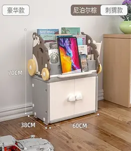 Rak Buku Anak Hedgehog Desktop Bookshelf Kid Bookshelf Rak Dekoratif