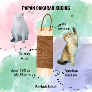 Papan Cakaran Kucing Tempel Dinding / Gantung - Scratcher Board Murah