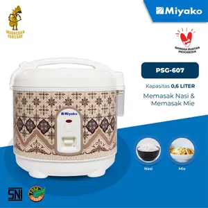 Magicom Miyako PSG 607 2 in 1 mini 0.6 liter- masak nasi dan mie - magicom Listrik