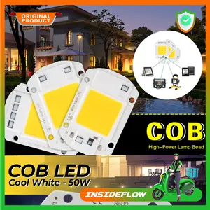 Chip Lampu COB LED Floodlight Spotlight 220V 50W - Cool White