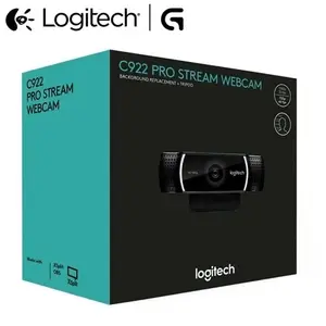 LOGITECH C922 Pro Stream Full HD up to 1080p Webcam USB Connection with Mini Tripod , Mikrofon Mic Stereo , Autofocus