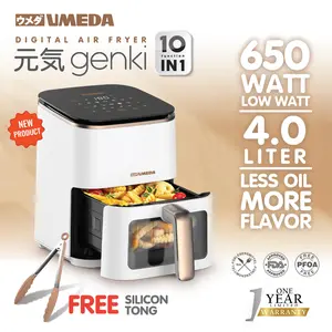 UMEDA GENKI AIR FRYER/PENGGORENG TANPA MINYAK LOW WATT 650W 4LITER