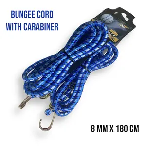 Tali bagasi motor 180cm double hook elastis bungee cord  tali pengikat