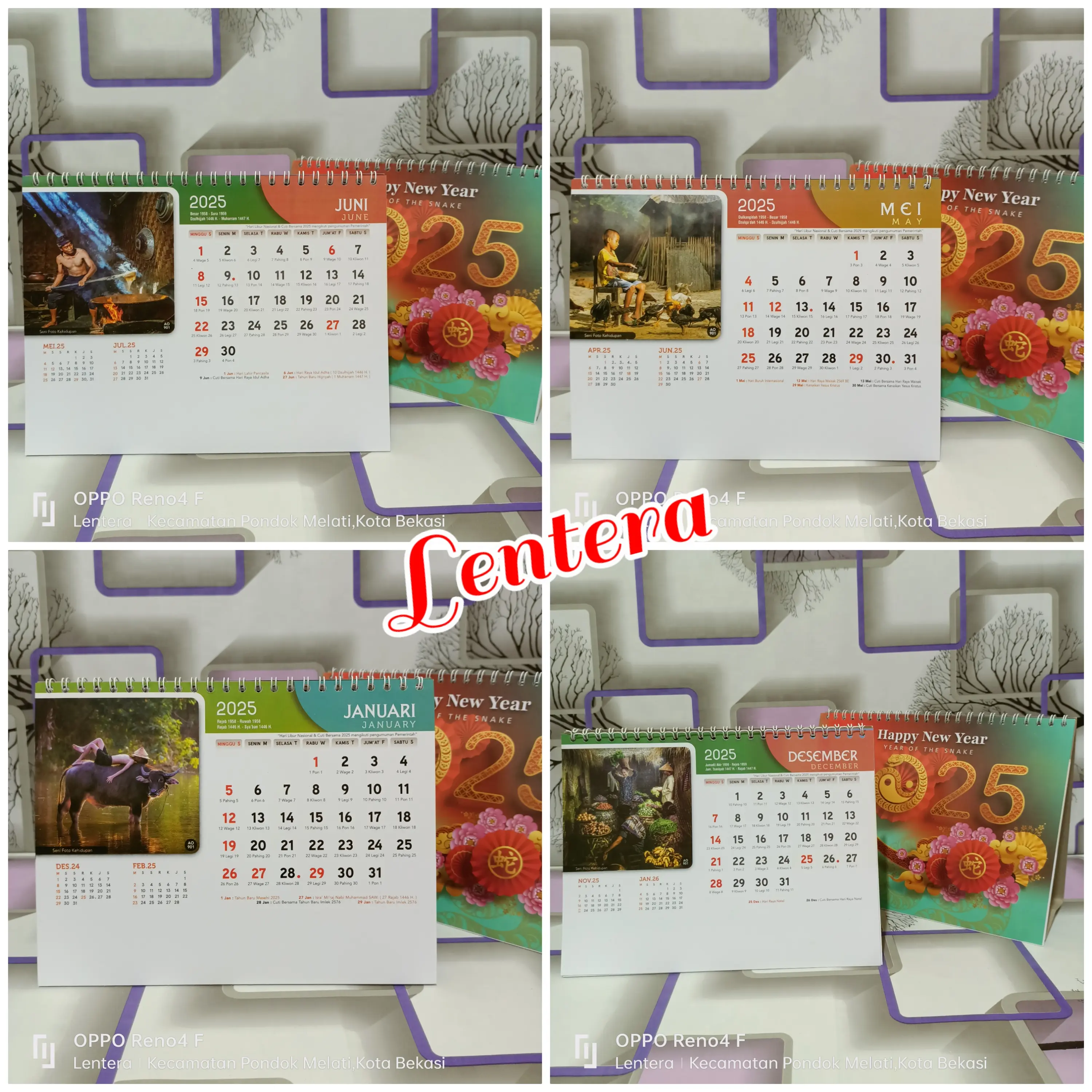 Kalender meja Seni foto kehidupan