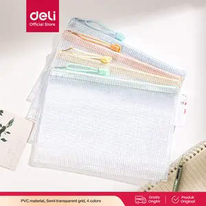 Deli Zip Bag / Pouch Transparan Serbaguna A4 A5 Tebal 637XX