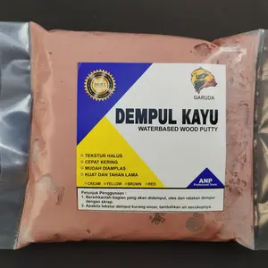 Dempul kayu Siap Pakai 425 gram Merah jati  kuat keras mudah diamplas