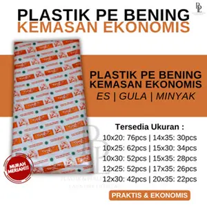 Plastik PE TERMURAH | Kantong Plastik Es | Plastik Kuah | | Plastik Minyak | Plastik Sayur I 12 x 25 1/2kg | 15 x 30 1kg | 20 x 35 2kg I Anti Panas