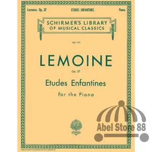 Lemoine Op. 37 Etude Enfantines Schirmer Buku Latihan Teknik Piano