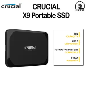SSD Crucial X9 SSD 1TB / USB 3.2 UP TO 10Gb/s / Garansi 3 Tahun