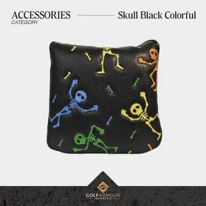 Golf Armour Skull Black Collorful