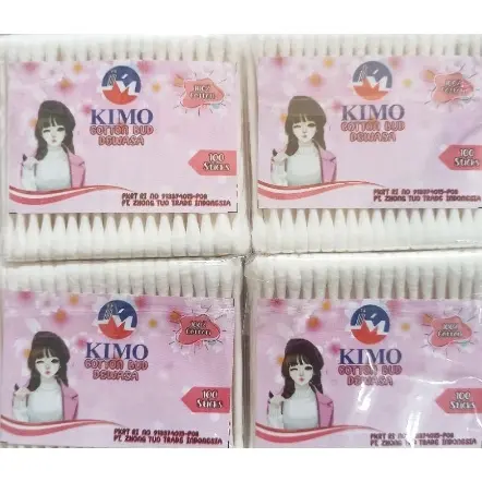 Kimo Cotton Bud isi 100 Pcs Korek Kuping Telinga pembersih telinga