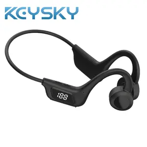 (COD)Olahraga Headphone Bluetooth konduksi tulang TWS Bone Conduction Headphones Wireless Earphone Headset Bluetooth 5.0 Tahan tulang Open Ear Air Conduction USA Technology Headset Earphones Mikrofon Bawaan Headphones Peredam Kebisingan