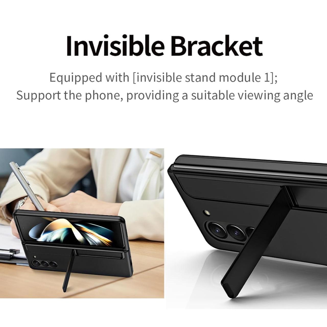 Octagoods Galaxy Z Fold 6 Case Stand or Pen Slot Slim - Black SX10582