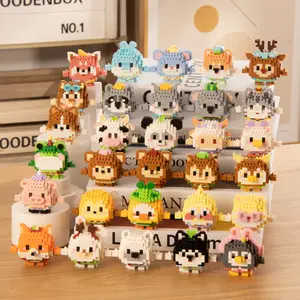 AJS Mini bricks toys cute cartoon/bricks ball party/ mainan bricks hewan/ mainan block 3D / mainan block / nano block/mainan balok kartun/ mainan edukatif / mainan bricks