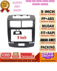 Frame Head unit Android 9 inch / 10 inch TOYOTA AVANZA Daihatsu Xenia 2012 - 2018