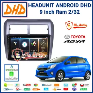 Head Unit Android 9 Inch OEM Ayla/Agya Soket plug and play