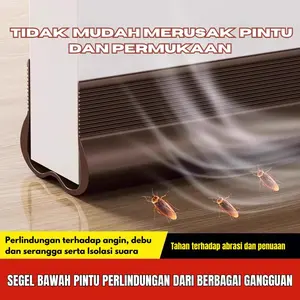 [2026]Segel Penutup Celah Bawah Pintu Bahan PVC Anti Air Tahan Angin Kedap Suara Penghalang Serangga Anti Debu tutup sela pintu bawah-lakban