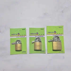 [ SATUAN ] GEMBOK KUNING PAGAR RUMAH KOPER KANDANG 20 MM 25 MM 30 MM