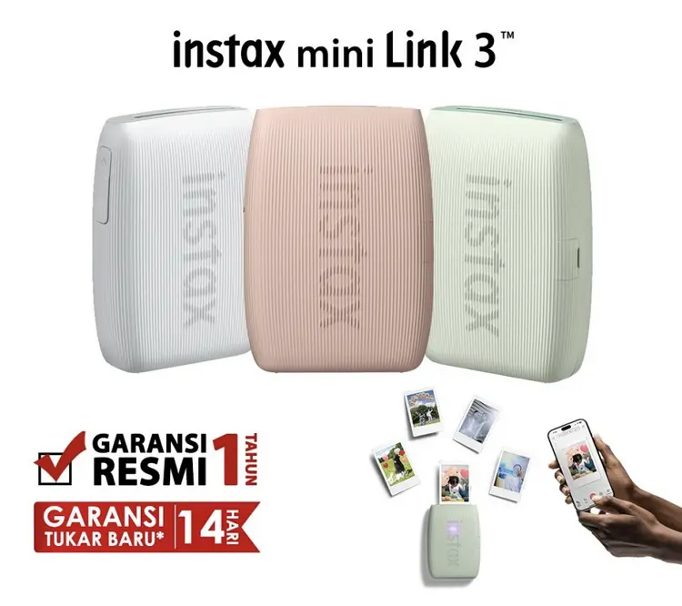 Fujifilm Instax Mini Link 3 - GARANSI RESMI Smartphone Printer Murah