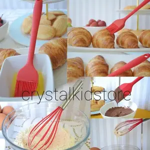 baking utensil sillicone silikon set 5pcs 5in1 tools spatula sutil