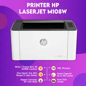 HP Printer LaserJet Pro Wireless M107W 107W / M107A 107A Print Only / 520 Print Scan Copy