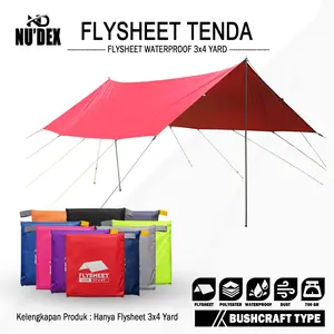 flysheet tenda 3x4 waterproof pelindung tenda flysheet outdoor size3x4