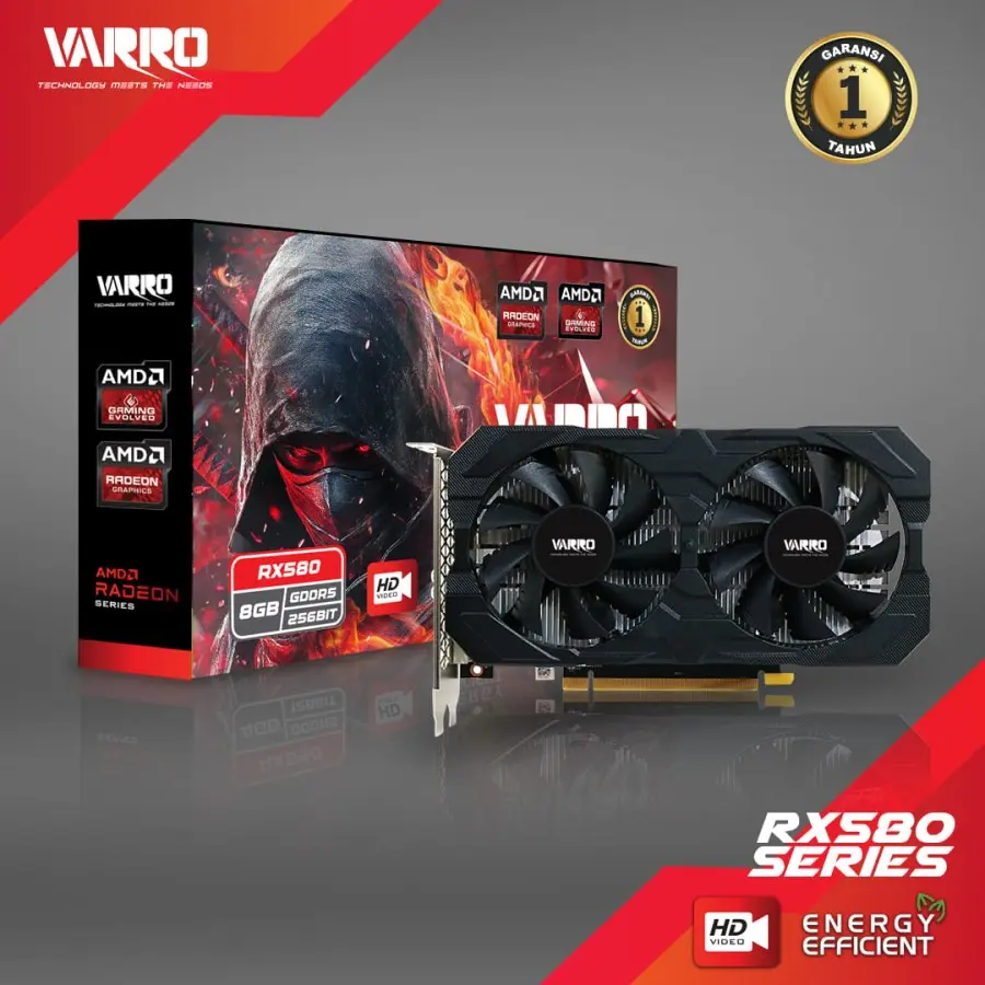 VGA VARRO AMD RX 580 8GB GDDR5 256BIT - Shop | Tokopedia