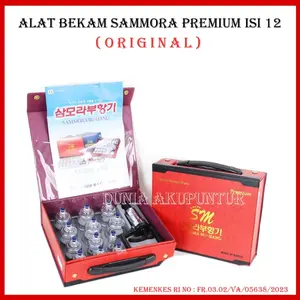 Alat Bekam / Kop Angin Sammora isi 12 Pcs Korea | Dus Merah Premium / Dus Biru | Cupping Therapy