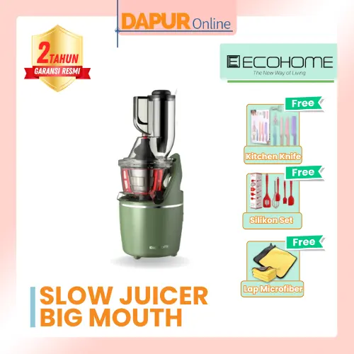 Slow Juicer ECOHOME Big Mouth Juicer Juser Blender Serbaguna