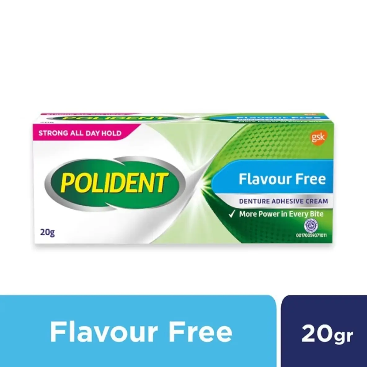 Polident Perekat Gigi Palsu Tiruan Flavour Free Fresh Mint 20gr 60gr