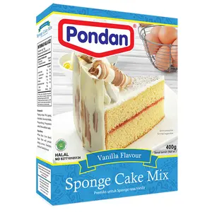 Pondan sponge cake Mix Rasa Vanila Tepung Instan Premix 400 gr