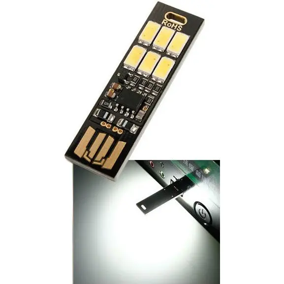 Buy Lampu LED Mini USB 1W 50LM 6000K Cool White Black