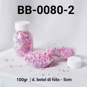BB-0080-2 Sprinkles sprinkle sprinkel 100gr 100 gram mutiara pink
