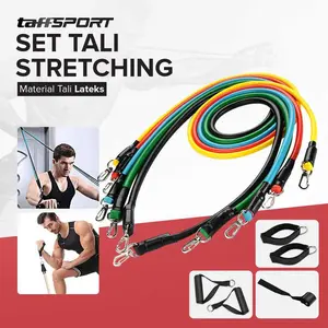 TaffSport Tali Stretching Yoga Fitness Elastis Resistance 11 Set - R11