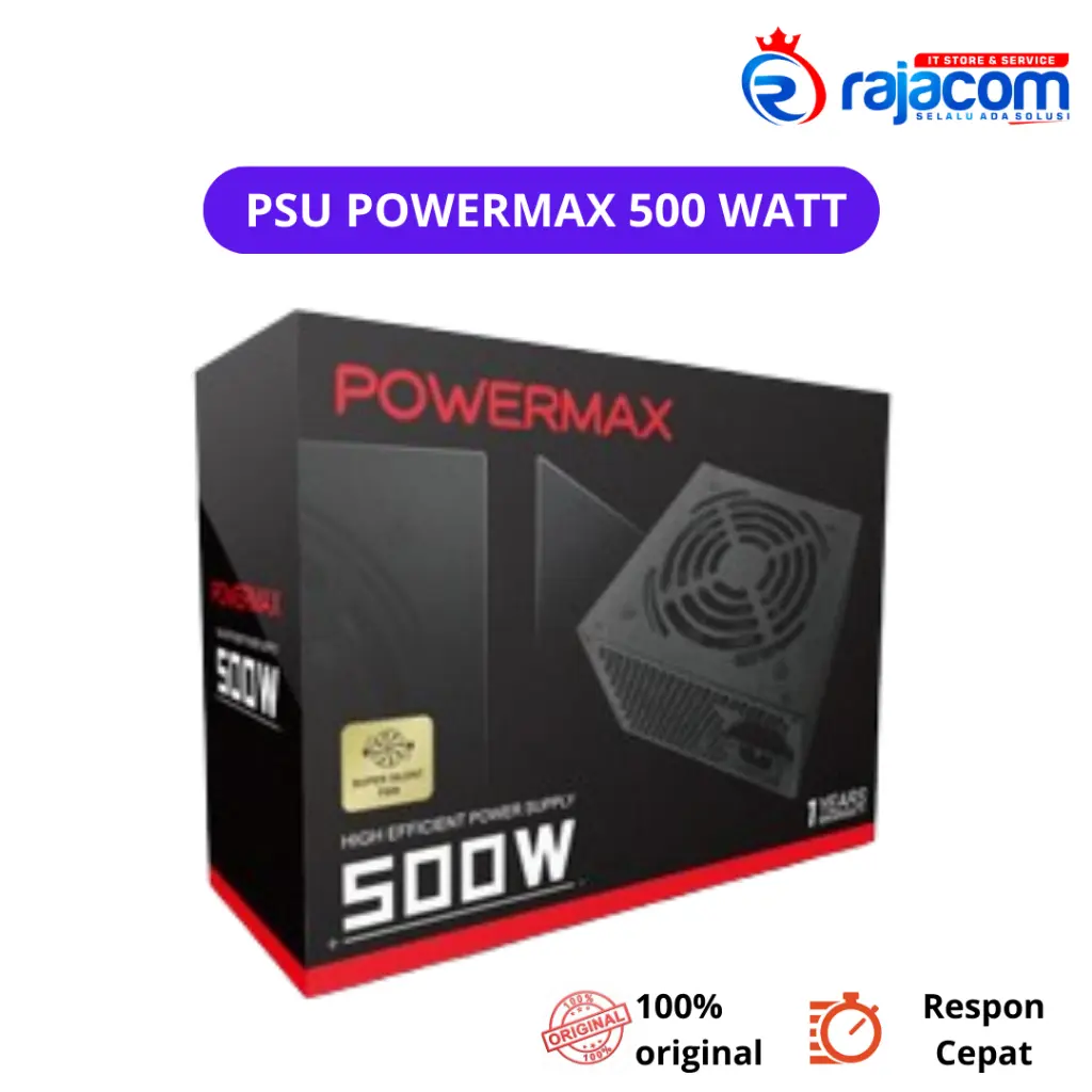 Psu Powermax 500W 500Watt 500 Power Supply