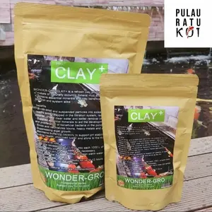 Clay wondergro penjernih kolam dan mineral koi pro clay+ probiotik