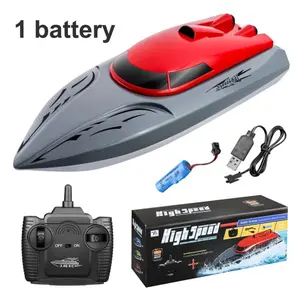 Mainan Anak Laki Laki RC Kapal Remote Control Perahu Speed Boat Racing - Red