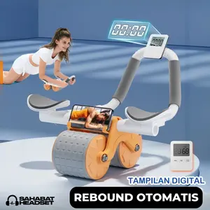 ABDOMINAL WHEEL RODA PERUT FITNESS OLAHRAGA AB ROLLER AB alat push up gym